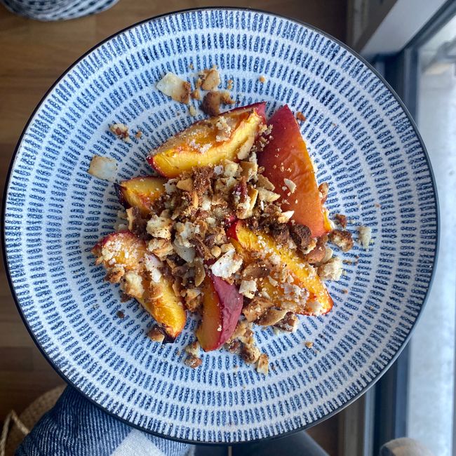Crumble sans gluten aux fruits de saison